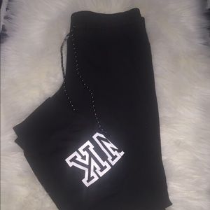 Pink Victoria secret skinny joggers